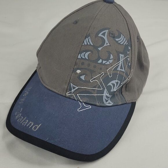 NEW ZEALAND Kiwi Casual adjustable strap buckle blue gray baseball souvenir hat - Picture 1 of 8